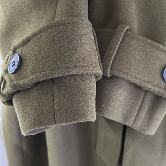 ASOS Olive Green Trench Belted Jacket(Size Medium) - Picture 7 of 10